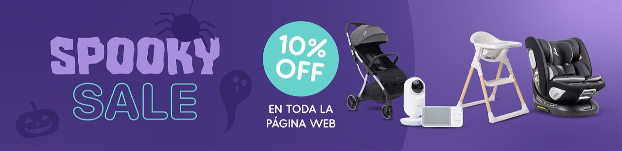 Spooky sale: 10% de descuento en toda la página web. Promoción válida del 27 al 31 de octubre de 2026 o hasta agotar existencias.